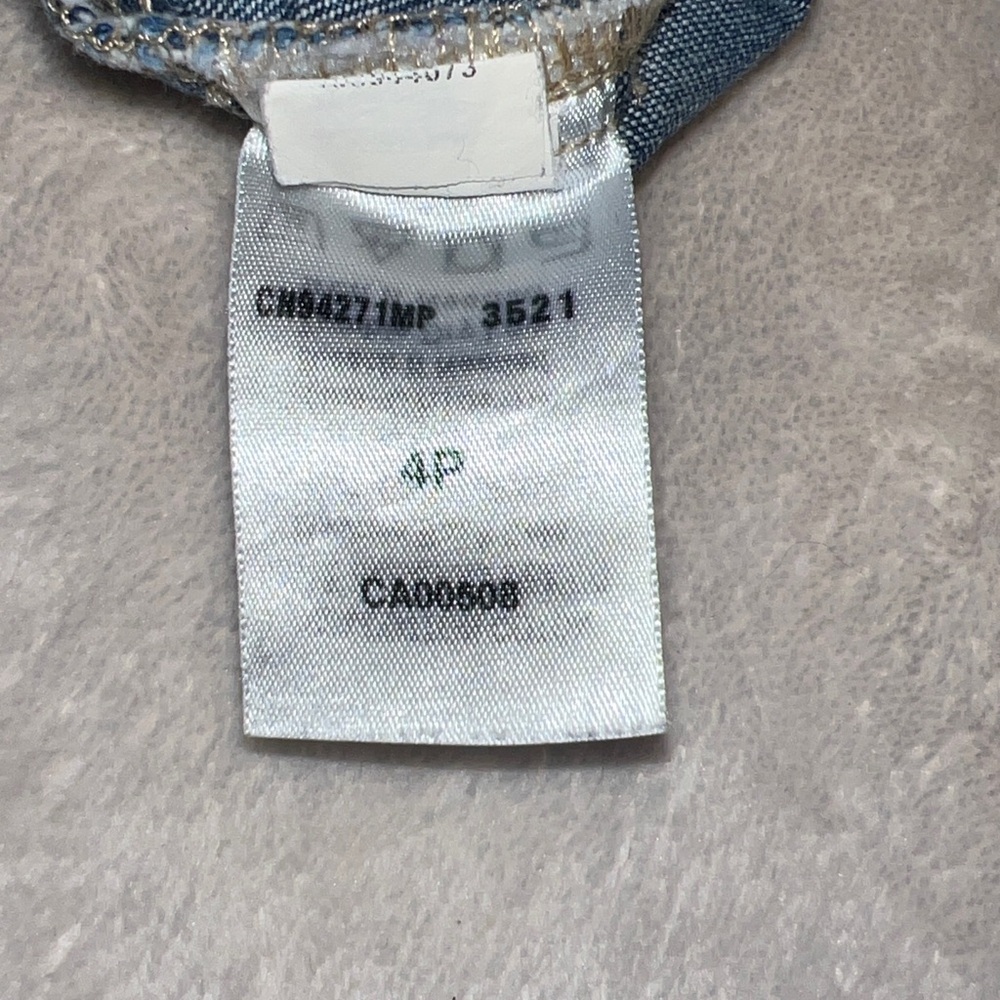 VINTAGE Women’s Caslon Denim Cargo Shorts 4P Petite Utility Jean 90s EUC Y2K - Picture 8 of 9